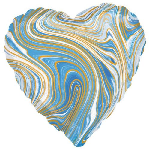 Fólia lufi színes szív 43cm