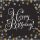 Fekete-arany szalvéta, happy birthday, 16 db, 33x33 cm