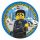 Papír tányér, Lego City, 23cm,  8 db/csomag