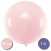 Latex lufi, gömb alakú, halvány rózsaszín,  100 cm átmérő