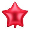 Csillag alakú piros fólia lufi, 19"/48cm
