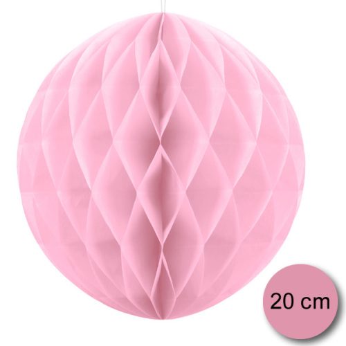 Gömb lampion,  light pink, 20cm