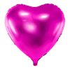 Fólia lufi, 45cm, szív, sötét pink
