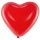 Lufi szív alakú 38cm, piros, 10 db/cs