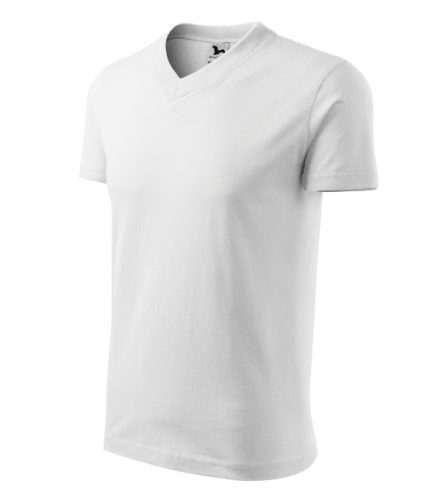 V-neck póló unisex fehér S